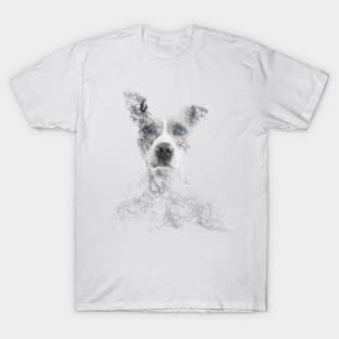 Doggo in the Smoke - Blue Eyes // Bilcos Designs T-Shirt